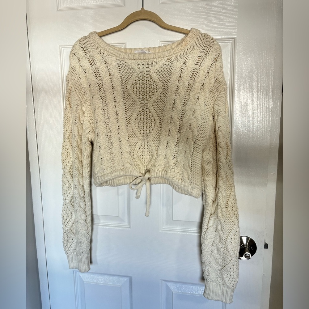 Cropped Knit Sweater, Size S, worn once.